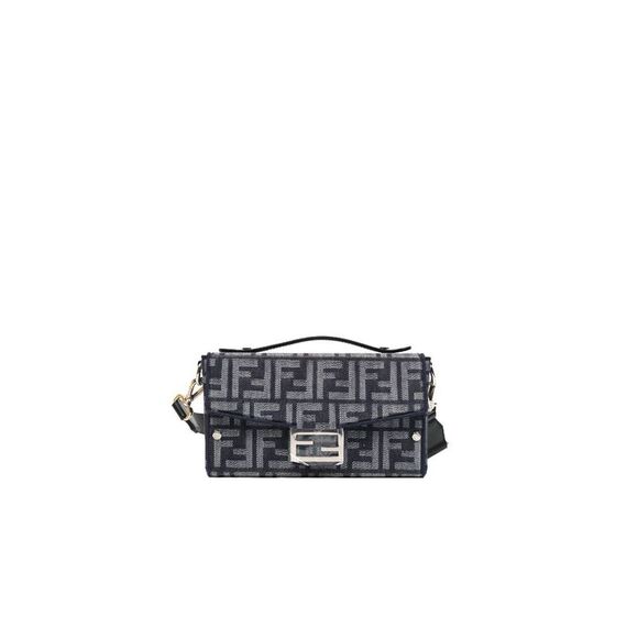 Fendi Handbags - Black Juka Baguette Trunk Crossbody Bag